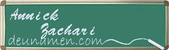 Annick Zachari Visitenkarte